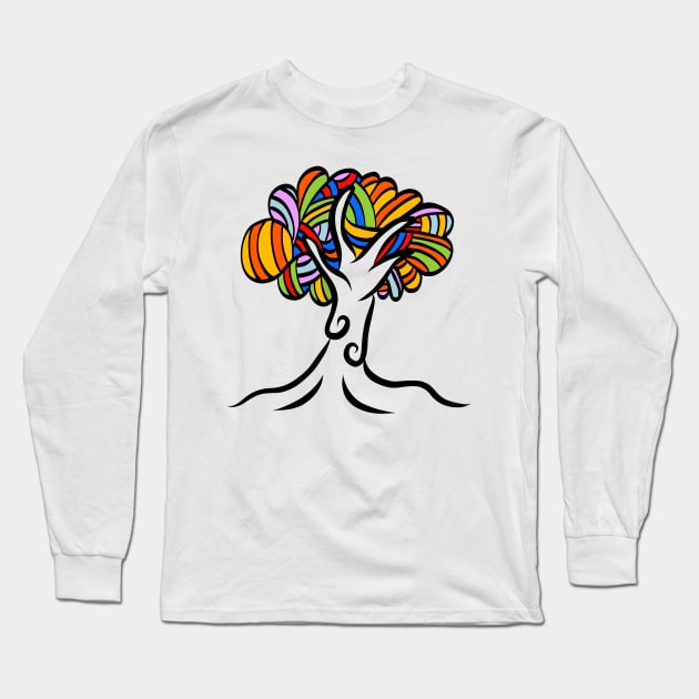 The tree of colour Long Sleeve T-Shirt by stephenignacio